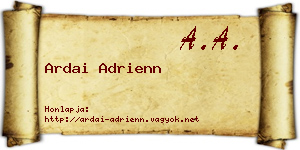 Ardai Adrienn névjegykártya