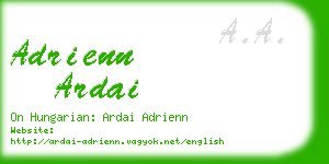 adrienn ardai business card